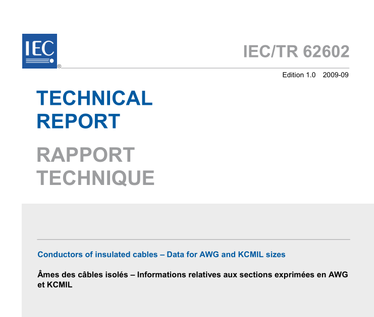 IEC TR 62602:2009 pdfダウンロード