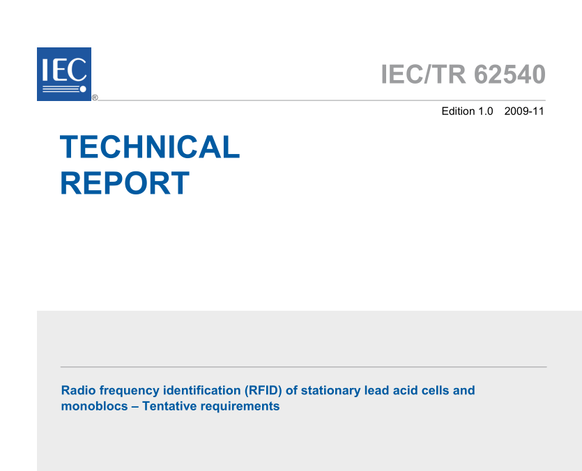 IEC TR 62540:2009 pdfダウンロード