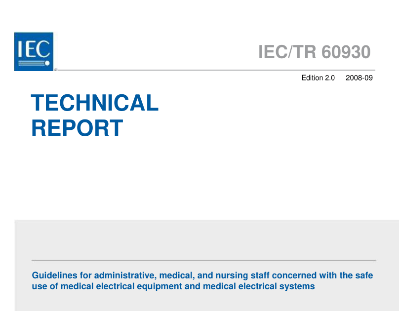 IEC TR 60930:2008 pdfダウンロード