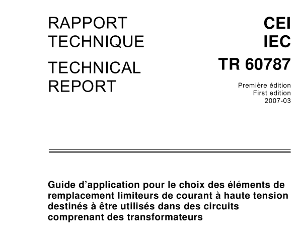 IEC TR 60787:2007 pdfダウンロード