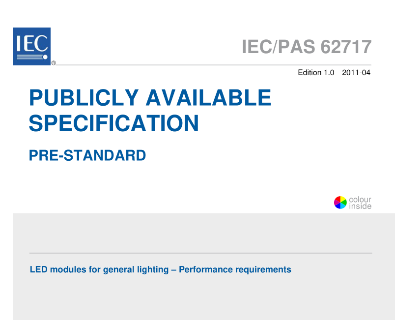 IEC 62717:2011 pdfダウンロード