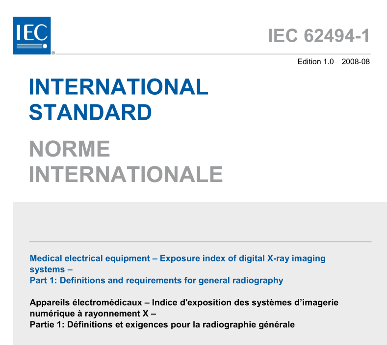 IEC 62494-1:2008 pdfダウンロード