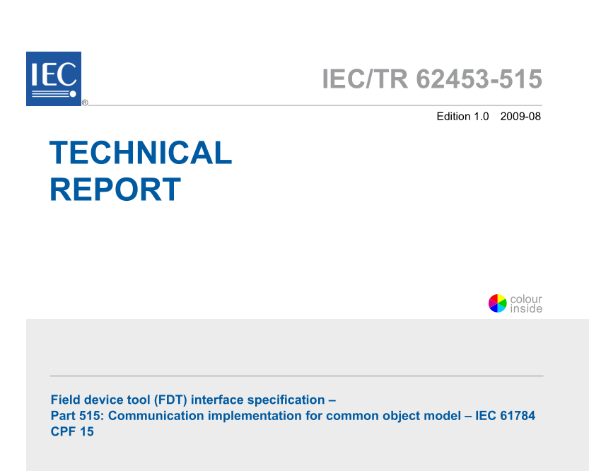 IEC 62453-515:2009 pdfダウンロード