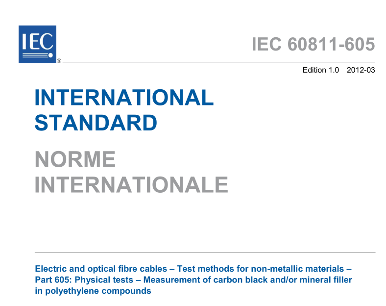 IEC 60811-605:2012 pdfダウンロード