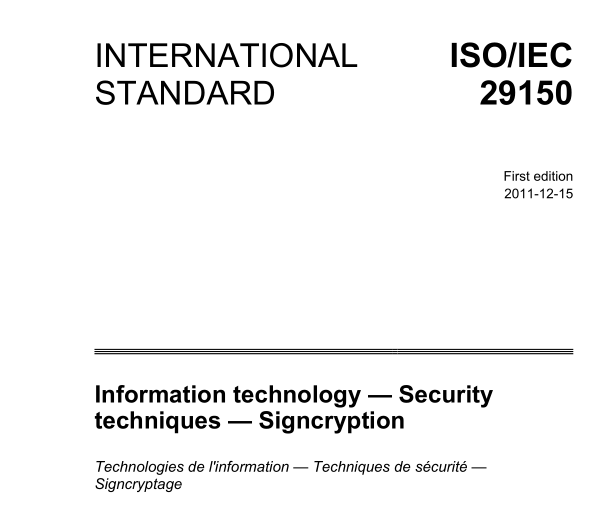 ISO IEC 29150:2011 pdfダウンロード