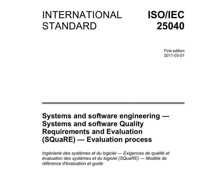ISO IEC 25040:2011 pdfダウンロード