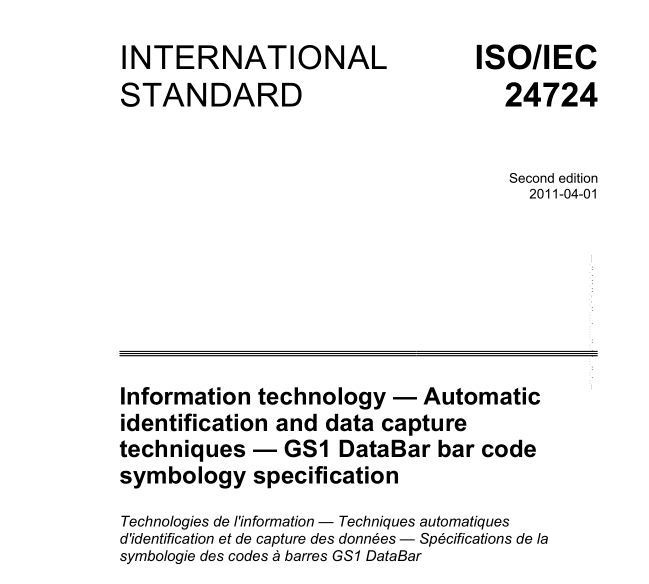 ISO IEC 24724:2011 pdfダウンロード