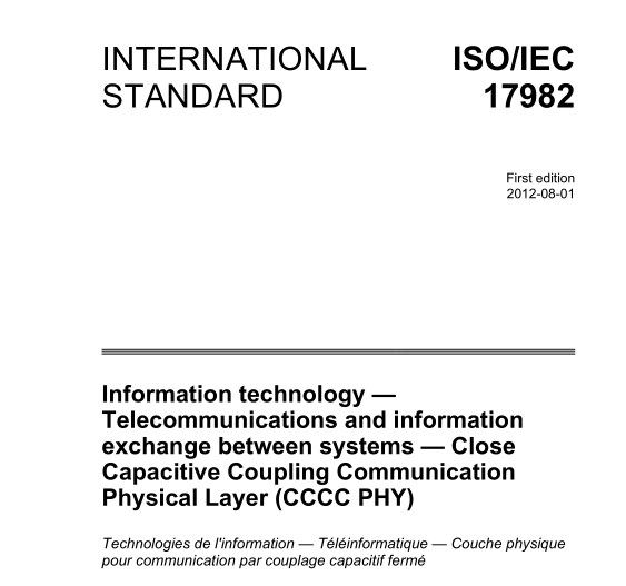 ISO IEC 17982:2012 pdfダウンロード