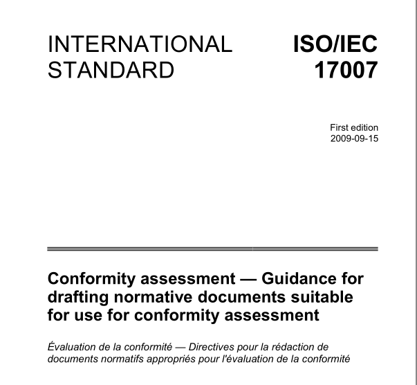 ISO IEC 17007:2009 pdfダウンロード