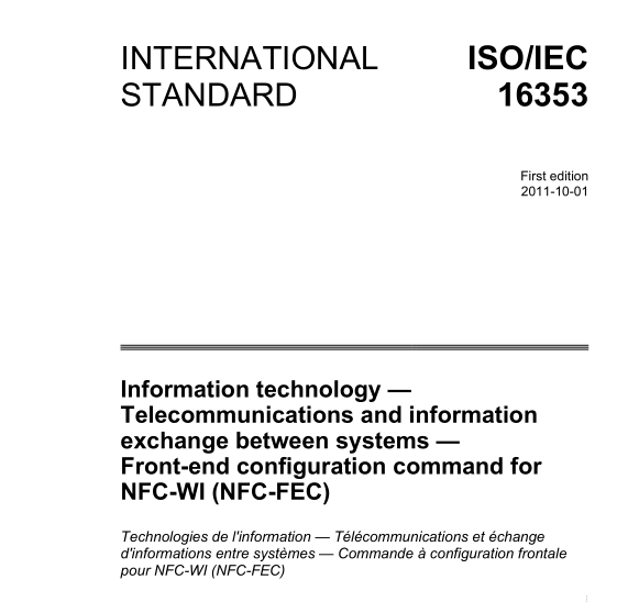 ISO IEC 16353:2011 pdfダウンロード