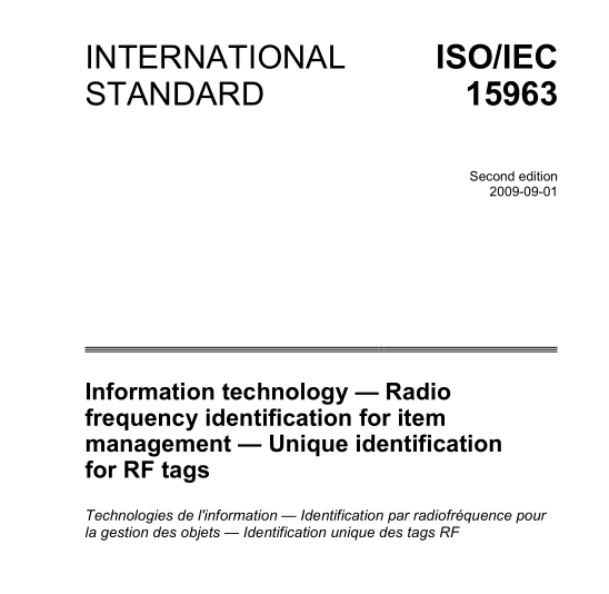 ISO IEC 15963:2009 pdfダウンロード