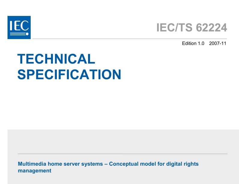 IEC TS 62224:2007 pdfダウンロード