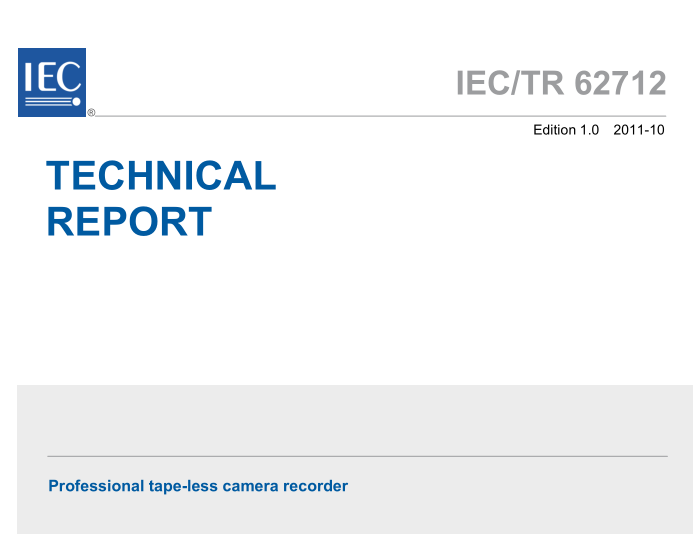 IEC TR 62712:2011 pdfダウンロード
