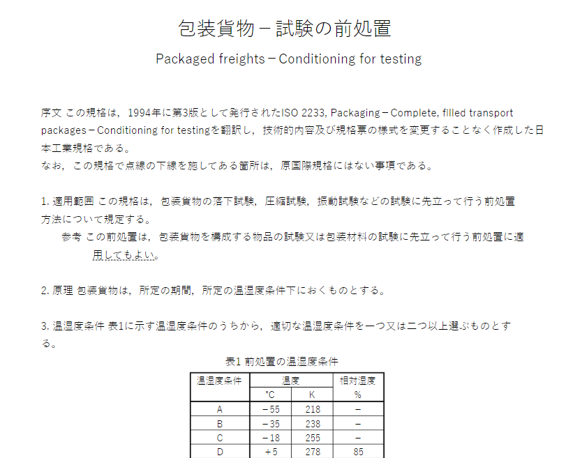 JIS Z0203:2000 pdfダウンロード