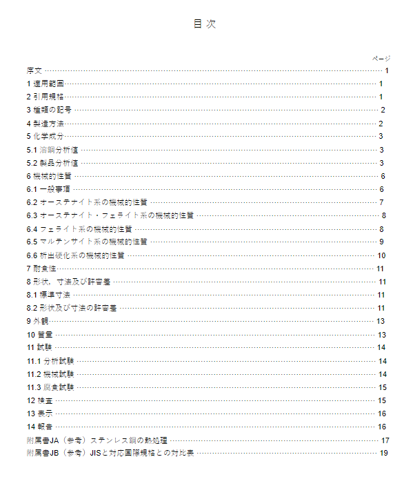 JIS G4303:2005 pdfダウンロード