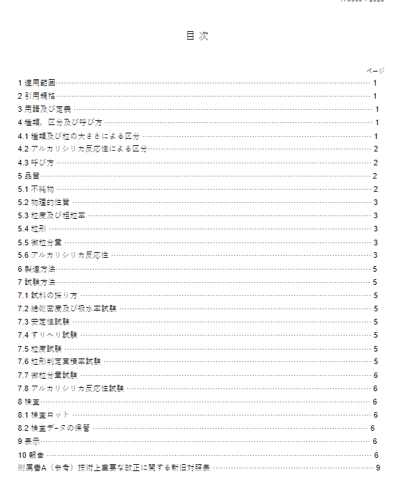 JIS A5005:2020 pdfダウンロード