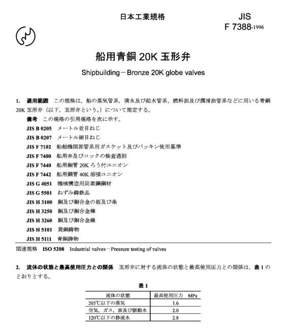 JIS F7348:1996 pdfダウンロード