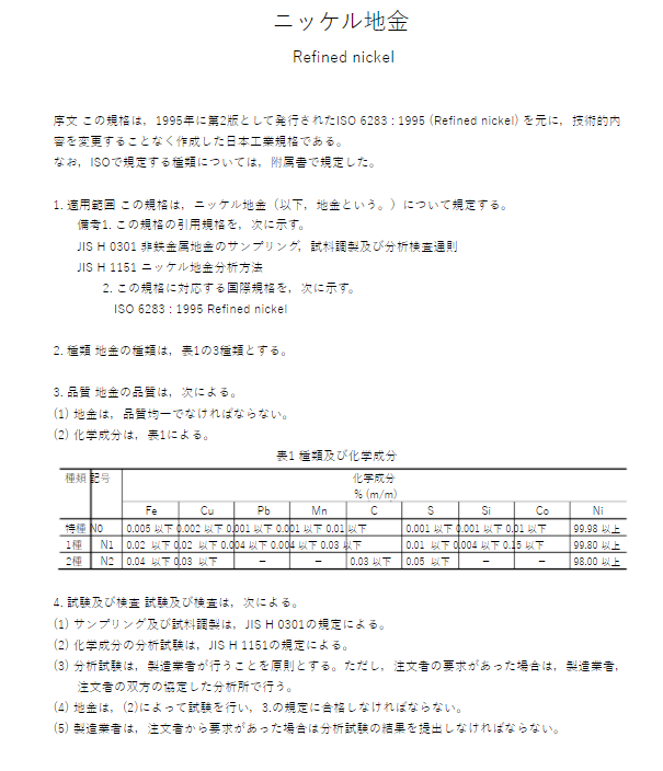 JIS H2104:1997 pdfダウンロード