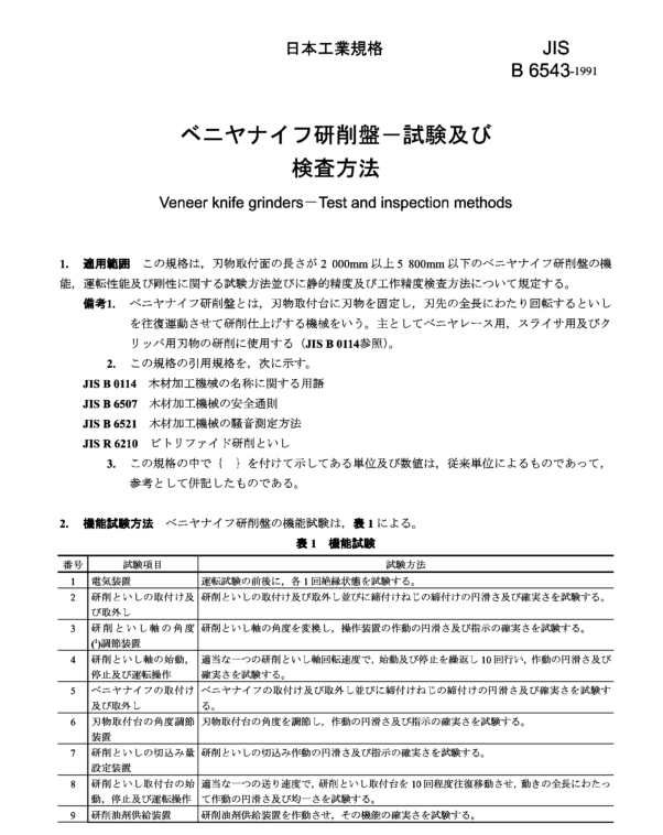 JIS B6543:1991 pdfダウンロード