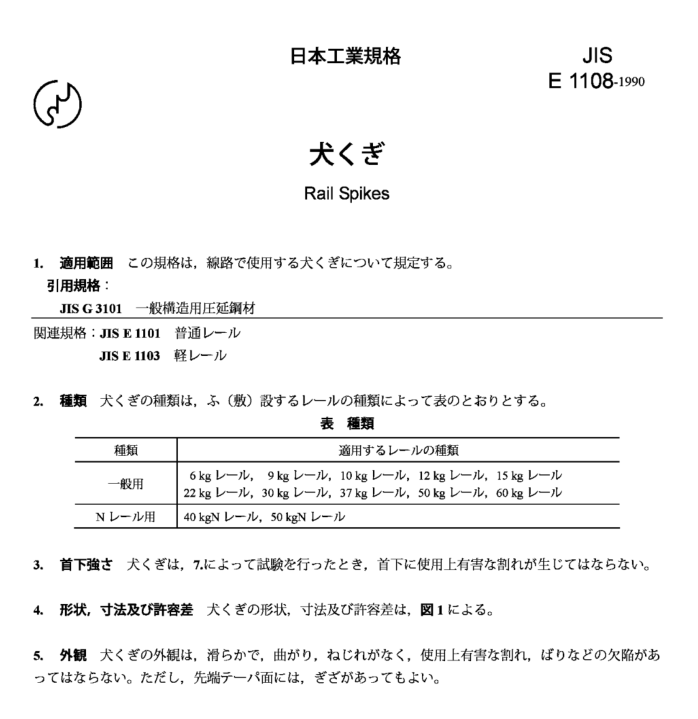 JIS E1108:1990 pdfダウンロード